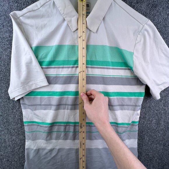 Adidas Golf Polo Climacool Short Sleeve Athletic Golf Shirt Mens Small White - Picture 2 of 13